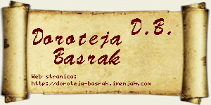 Doroteja Basrak vizit kartica